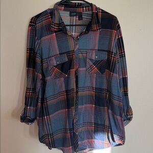 Flannel Top- Thinner Material Than True Flannel